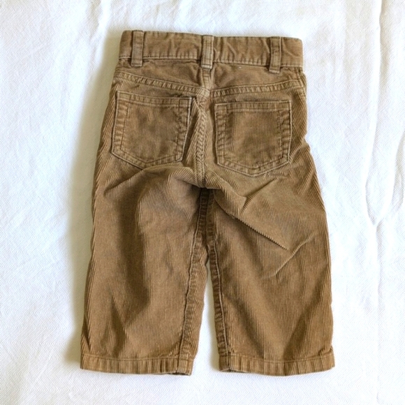 babyGap tan cotton corduroy straight leg pants 12-18 months baby toddler boy - Picture 7 of 9